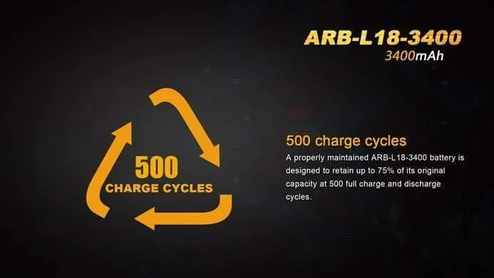 Fenix ARBL18-3400 - Batterie 3.6V - 3400mAh