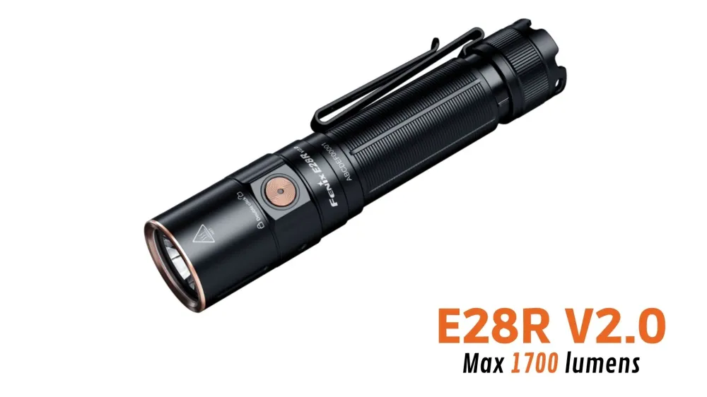 Fenix E28R V2.0 - 1700 lumens - Rechargeable USB-C