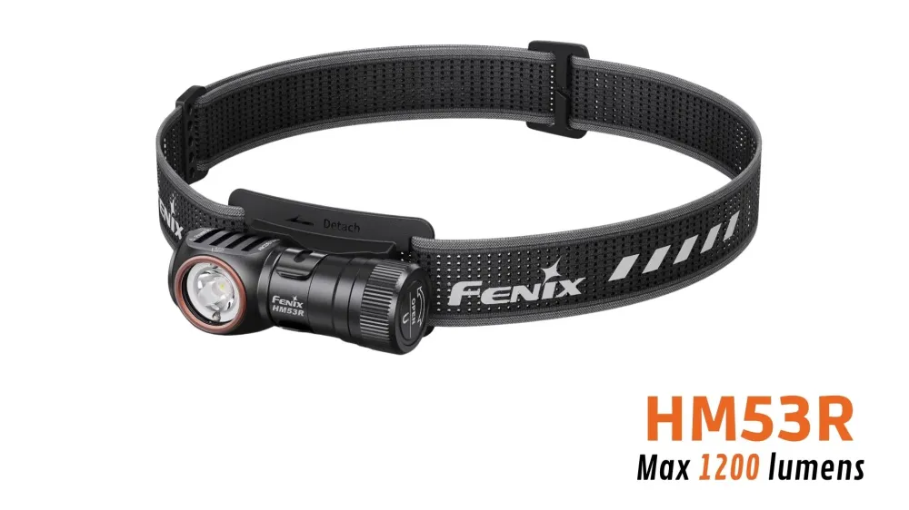 Fenix HM53R - Lampe frontale légère multifonction - 1200 lumens