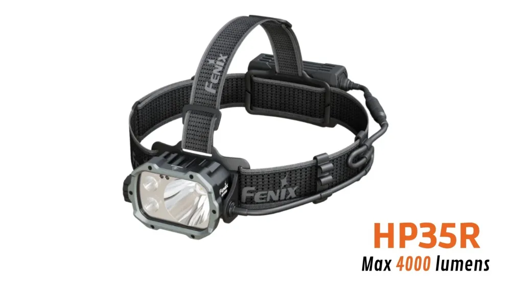 Fenix HP35R - Lampe frontale rechargeable USB-C - 4000 lumens - 450 mètres de portée