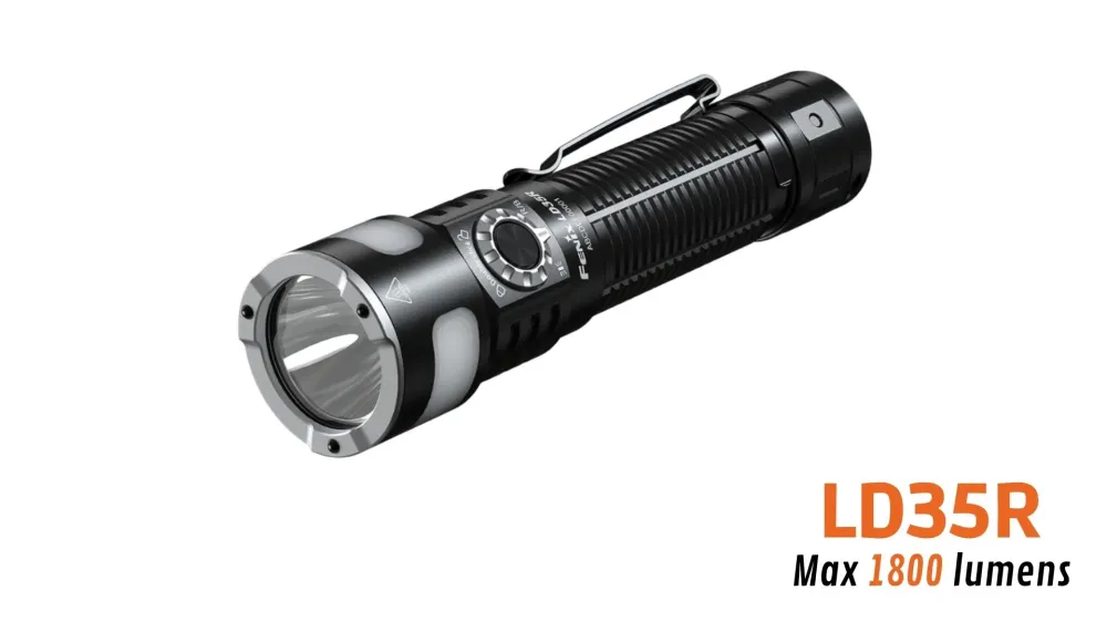 Fenix LD35R - Lampe de poche polyvalente à trois sources lumineuses - 1800 lumens