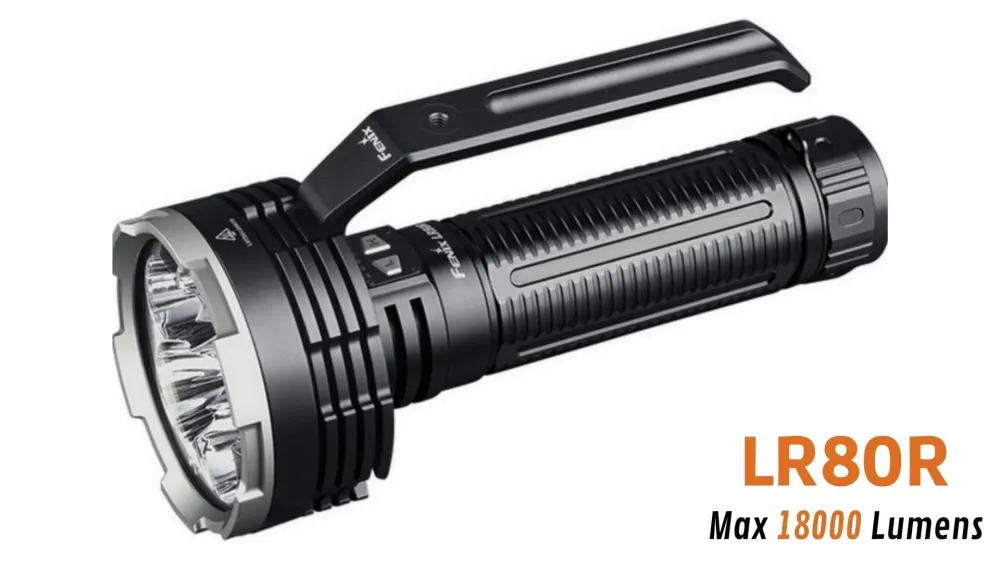Fenix LR80R - 18 000 lumens - 1130 mètres de portée - Pack complet