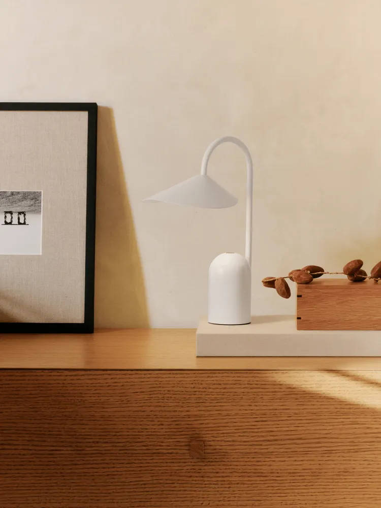 Arum Portable Lamp - White Ferm Living - COM