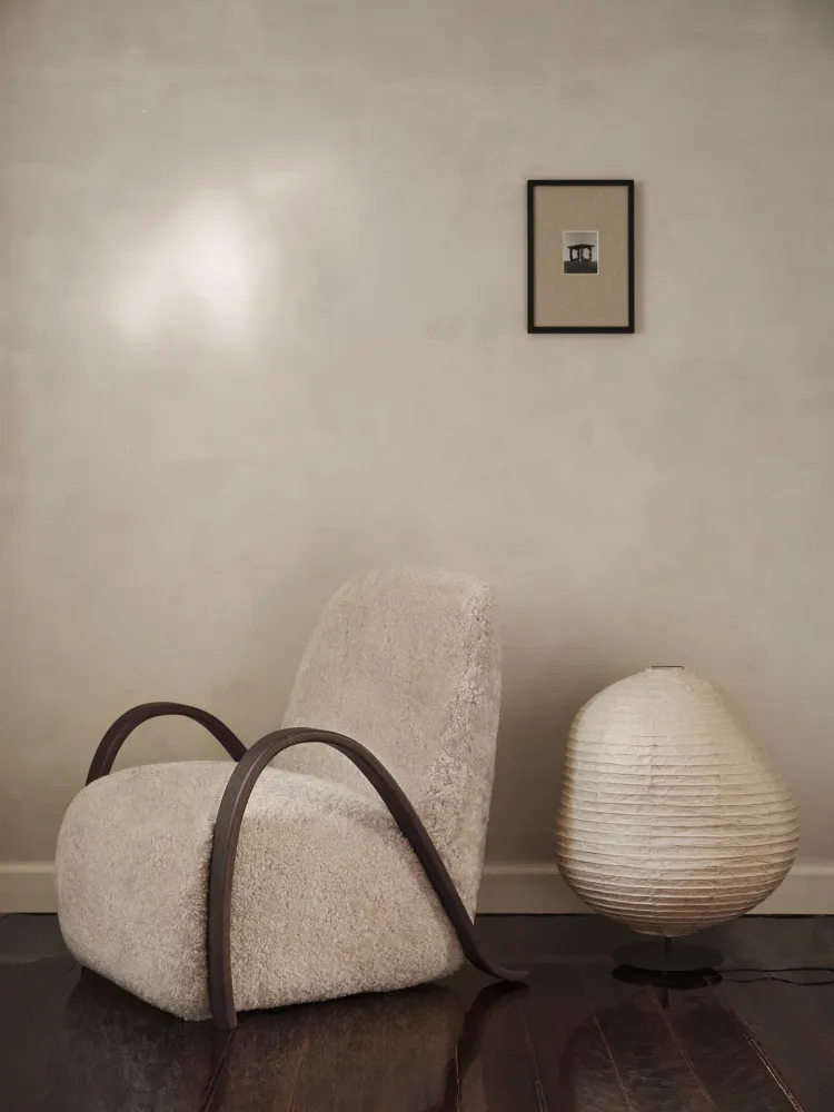 Kurbis Floor Lamp - Low - Black/Natural Ferm Living - COM