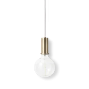 Socket Pendant Low - Brass Ferm Living - COM