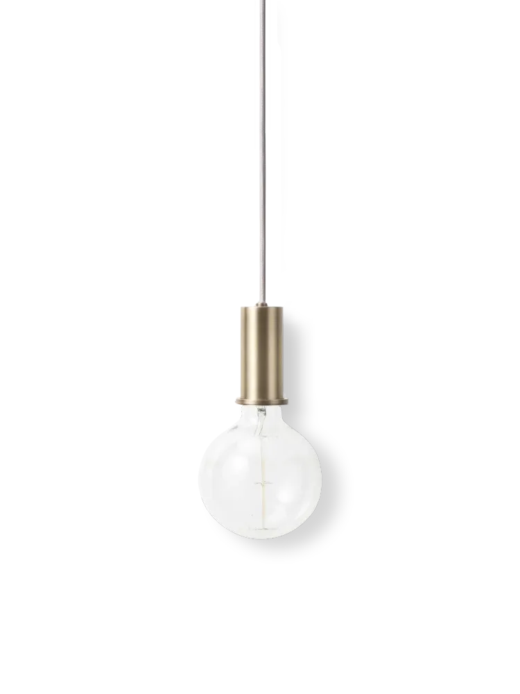 Socket Pendant Low - Brass Ferm Living - COM