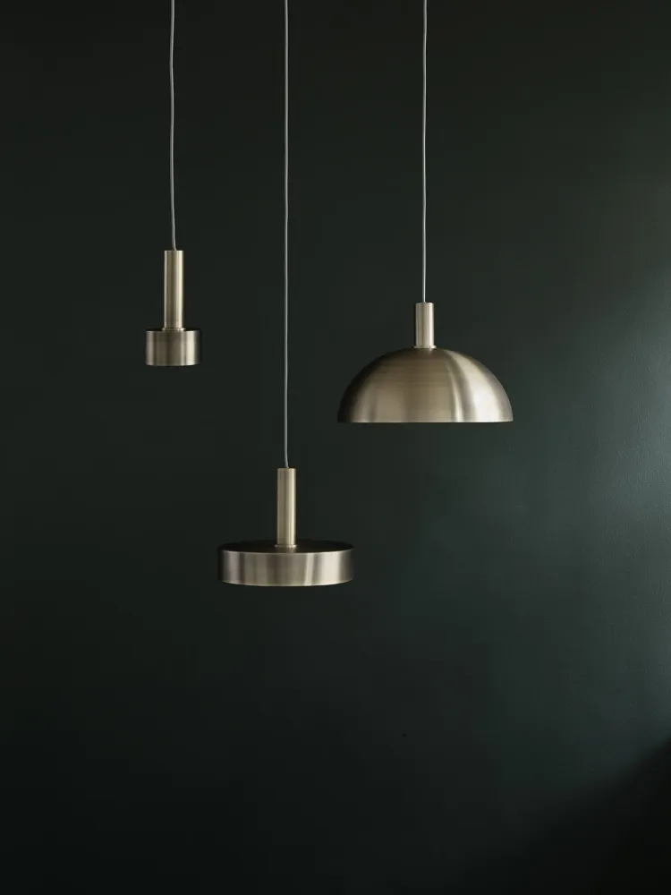 Socket Pendant Low - Brass Ferm Living - COM