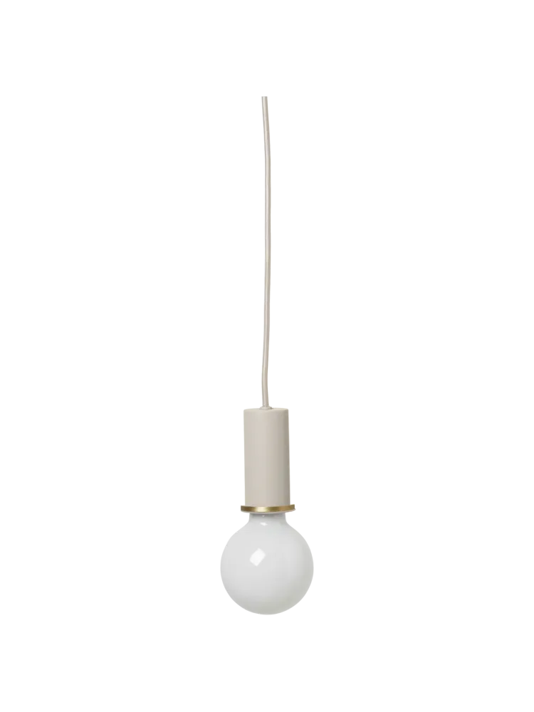 Socket Pendant Low - Light Grey Ferm Living - COM