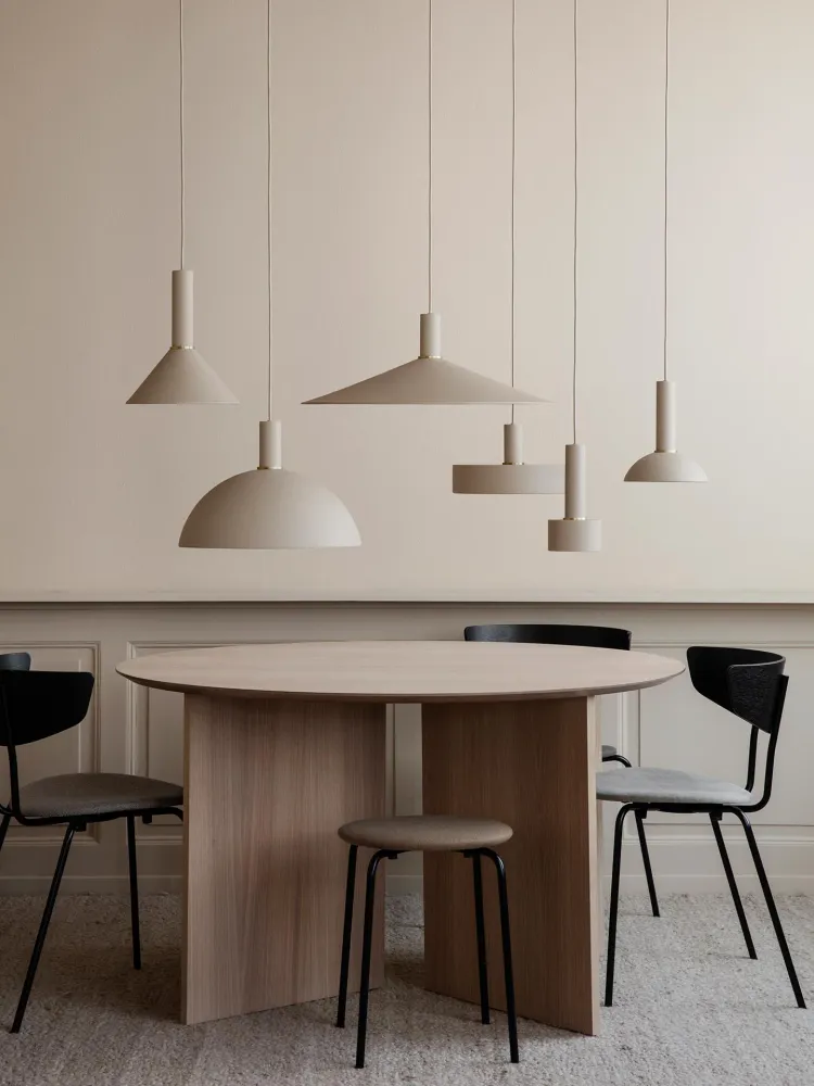 Socket Pendant Low - Light Grey Ferm Living - COM