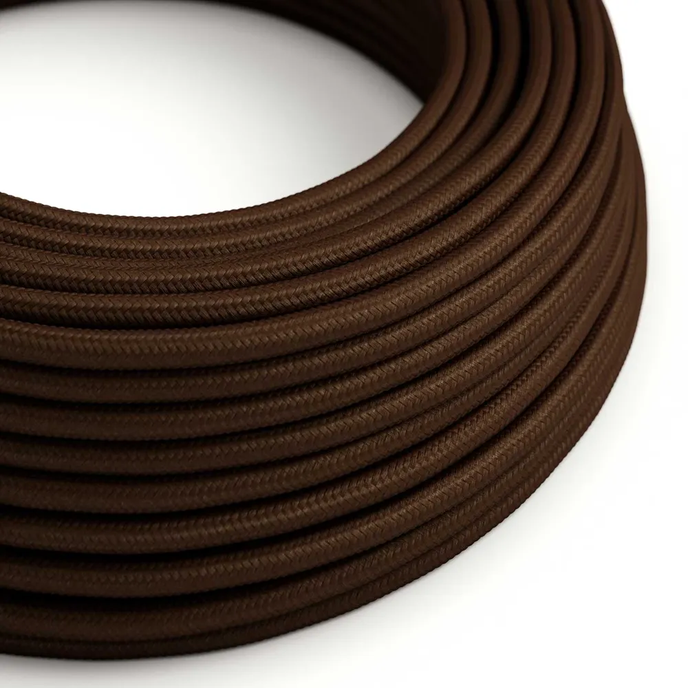 Fil recouvert de tissu - Rayonne Marron RM13 - Homologué UL