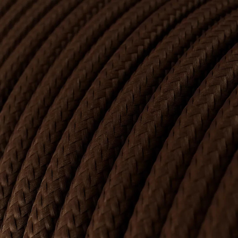 Fil recouvert de tissu - Rayonne Marron RM13 - Homologué UL