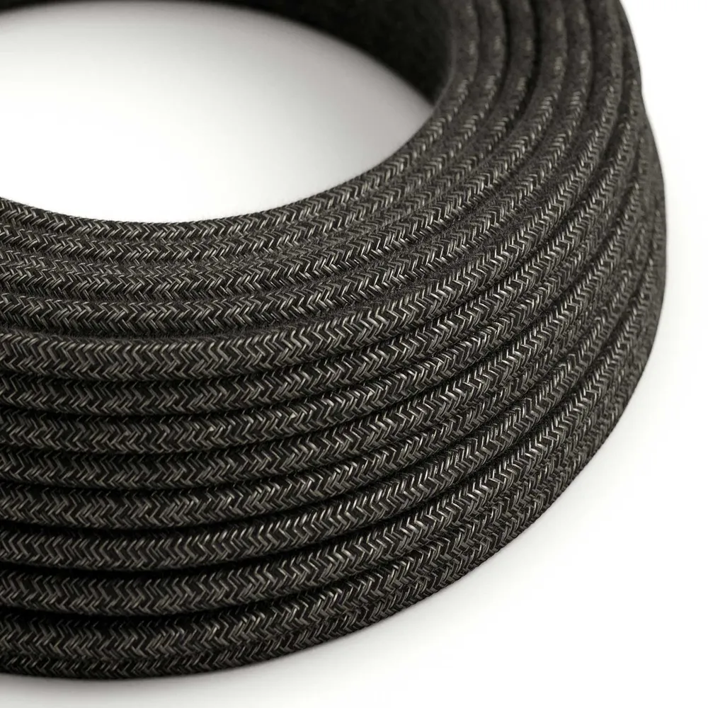 Fil textile tissé - Lin anthracite RN03 - Certifié UL