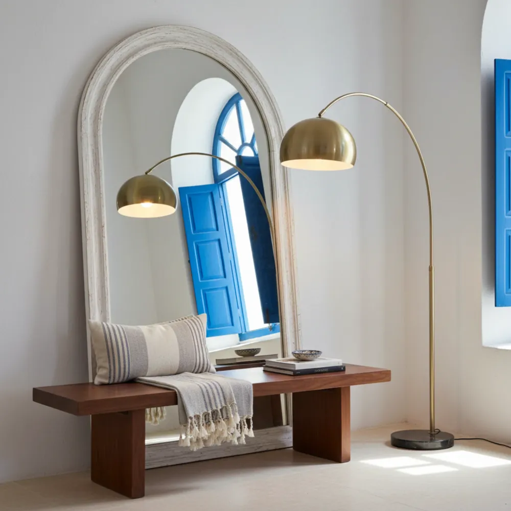 Lampadaire Arc Bronze Premium – Design Luxe & Élégance Tunisie Fiolla Home