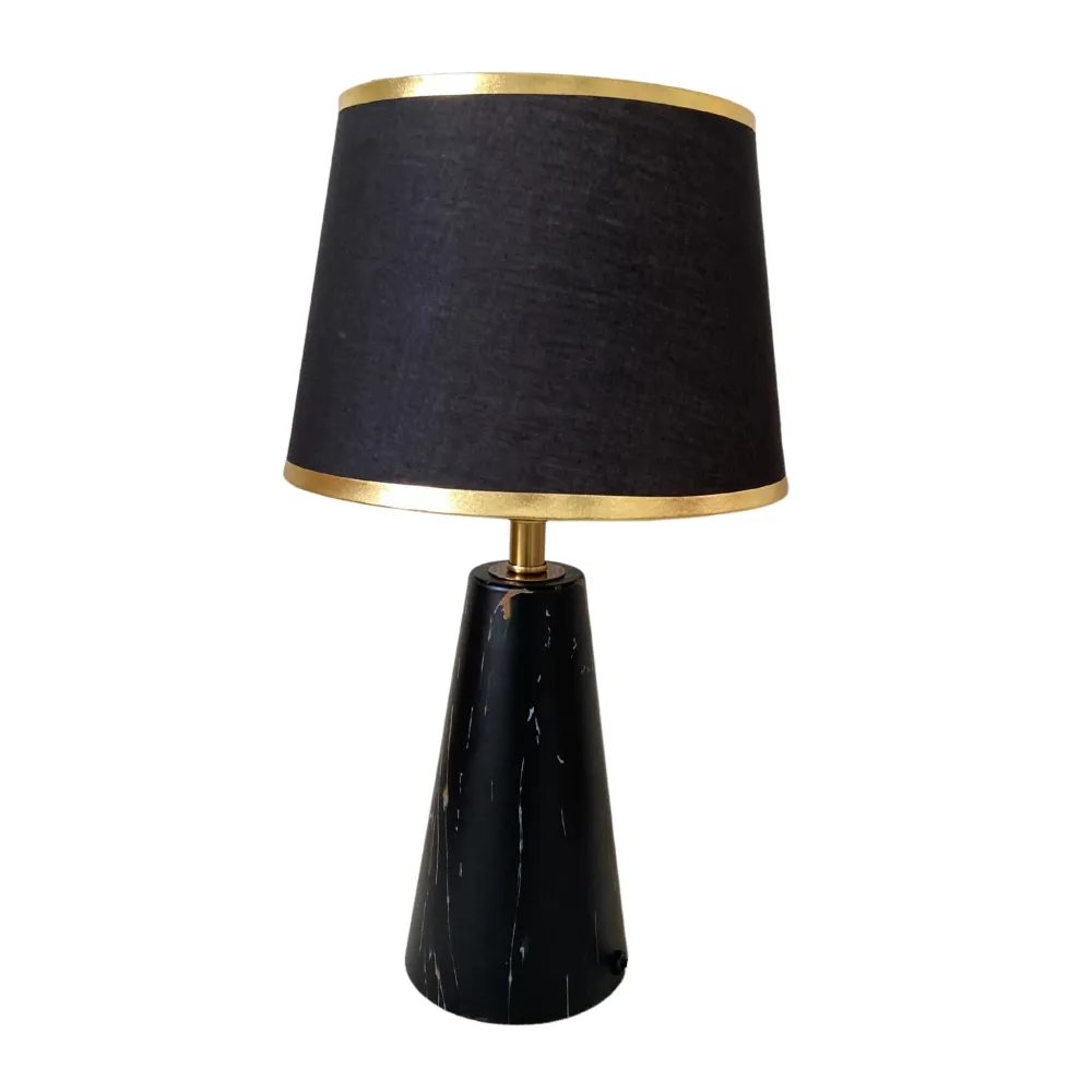 Lampe de Table Marbre | Style Contemporain Luxe | Fiolla Home Blanc
