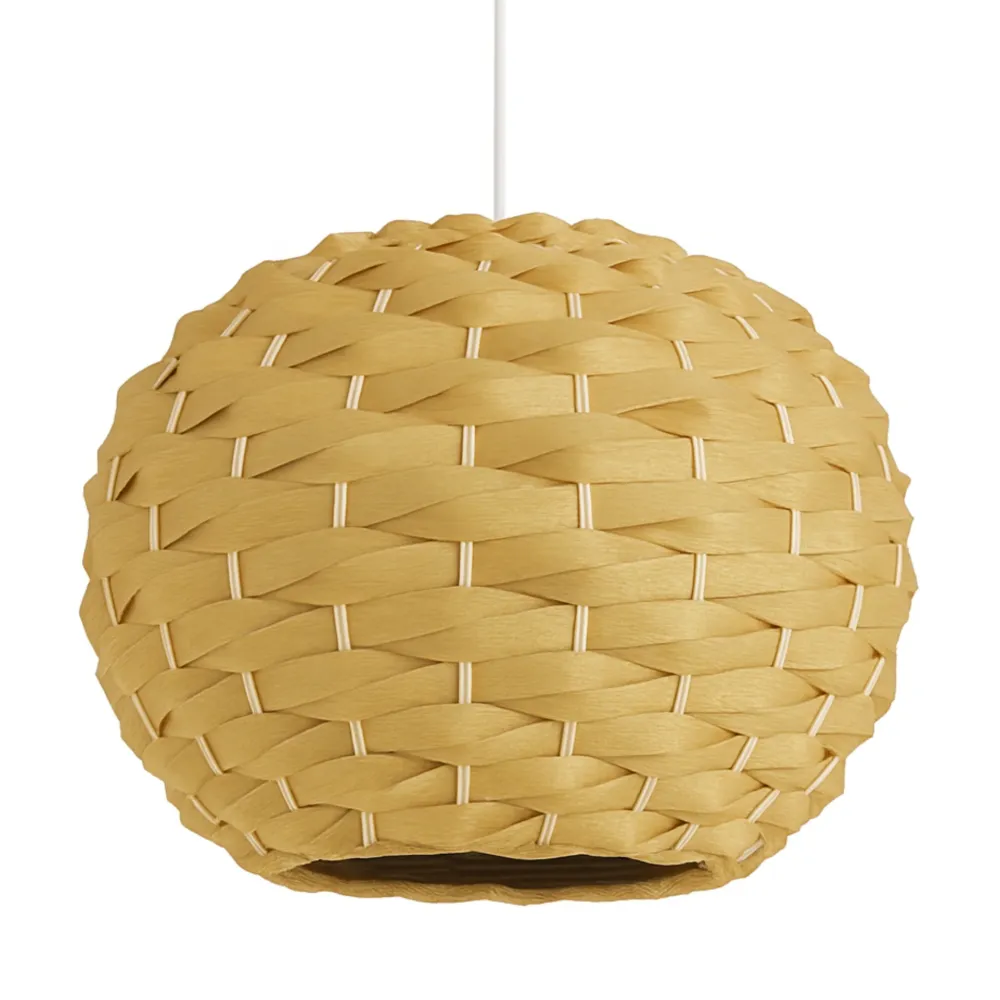 Suspension en Rotin Industriel Tressé | Luminaire Globe | Fiolla Home Tunisie
