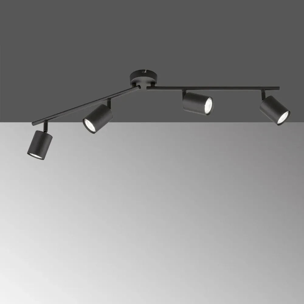 Plafonnier sur rail Fischer & Honsel Vano 4L GU10