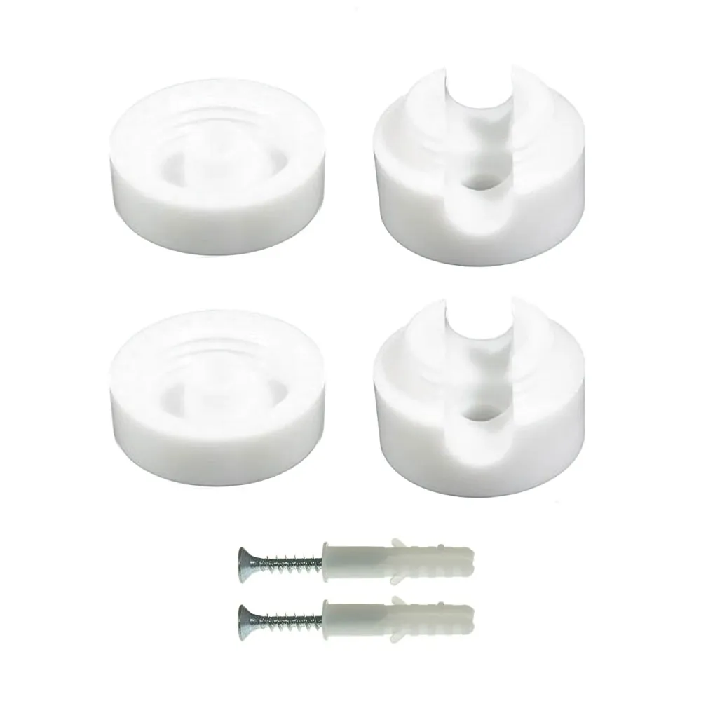Fixation murale passe-câble universelle pour câble textile d’éclairage 2x0,75 et 3x0,75 - Blanc