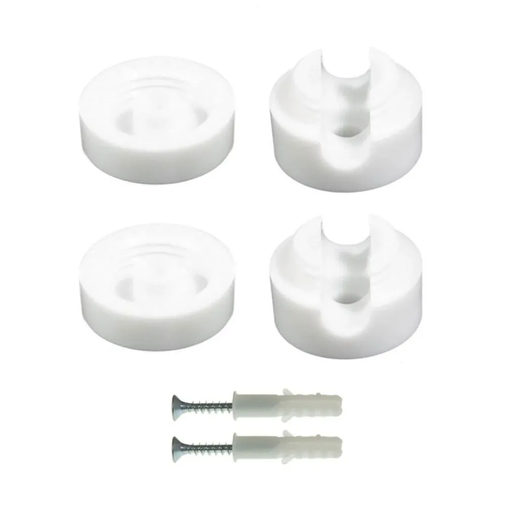 Fixation murale passe-câble universelle pour câble textile de grande section 3x1 et 3x1,5 et pour système EIVA - Blanc