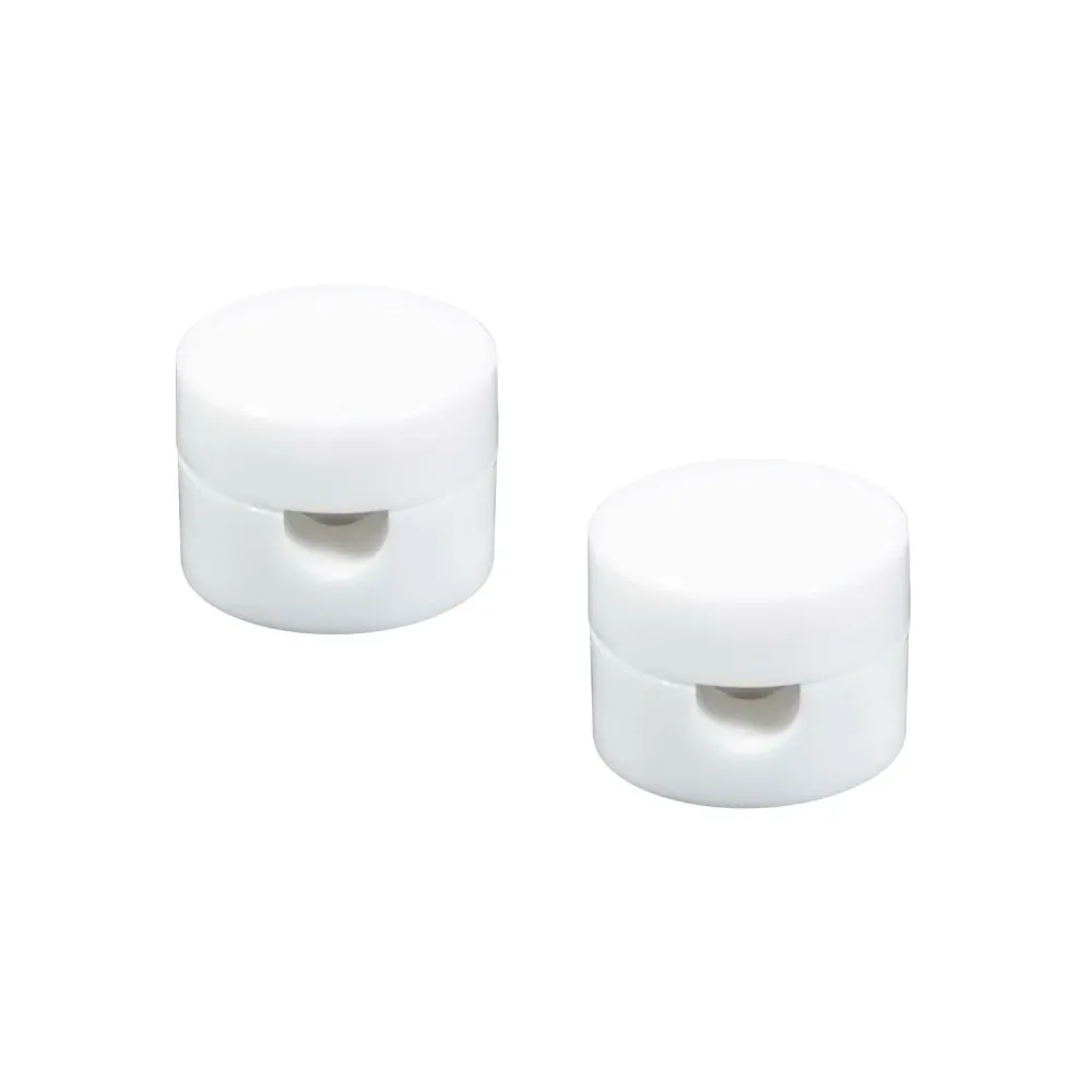 Fixation murale passe-câble universelle pour câble textile de grande section 3x1 et 3x1,5 et pour système EIVA - Blanc