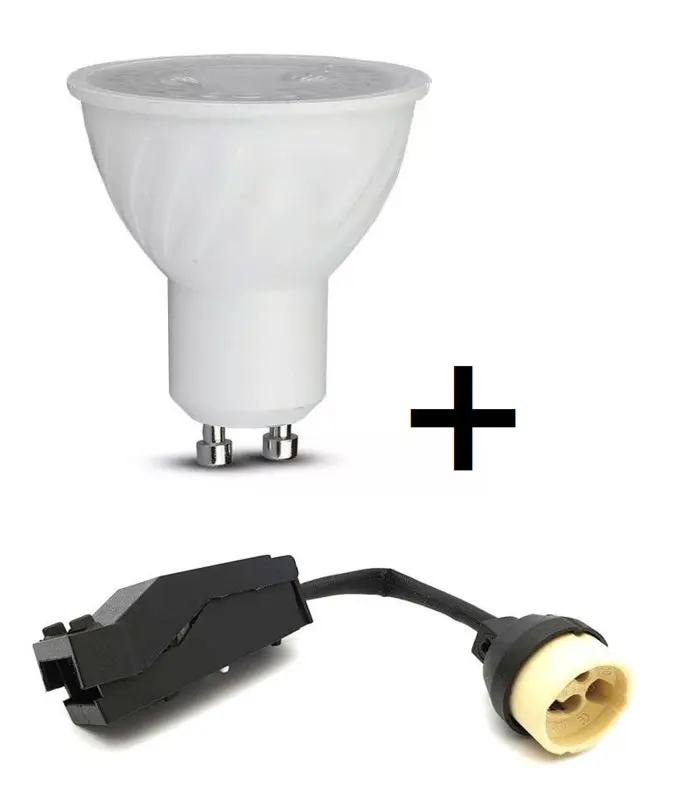Fixture Gu10 blanc - or | Spot encastré inclinable et orienté | Ø 76 mm