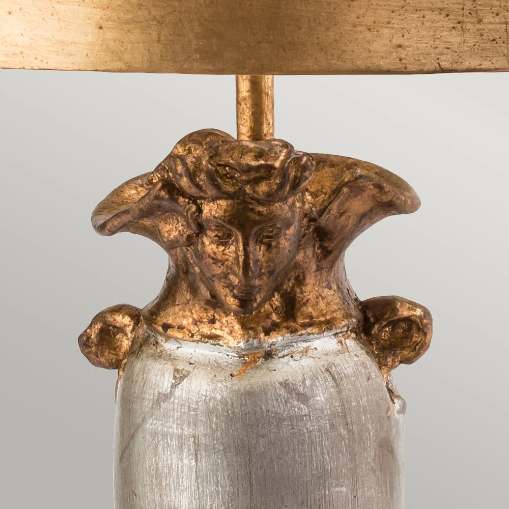 Lampe de table Flambeau Bienville en acier doux E27