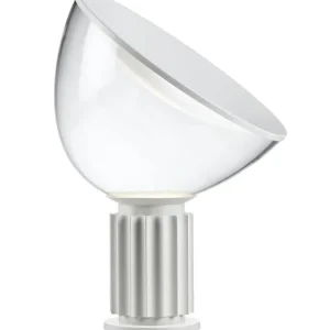 FLOS TACCIA F6602009 lampe de table 19 cm à lumière indirecte et réfléchie en verre et aluminium blanc mat