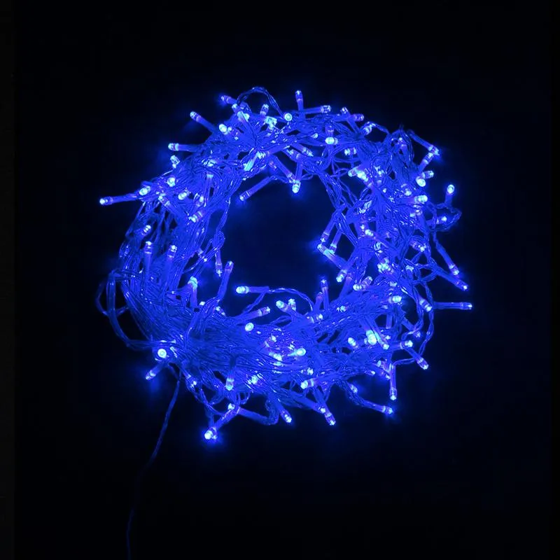 Guirlande Rideau stalactite 180LED IP44 3M avec timer - BLEU Fomax