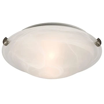GALAXY LIGHTING 680112MB/PT LUM PLAFON 2X60W ETAINC/ VITRE MARBRE 12 3/4P