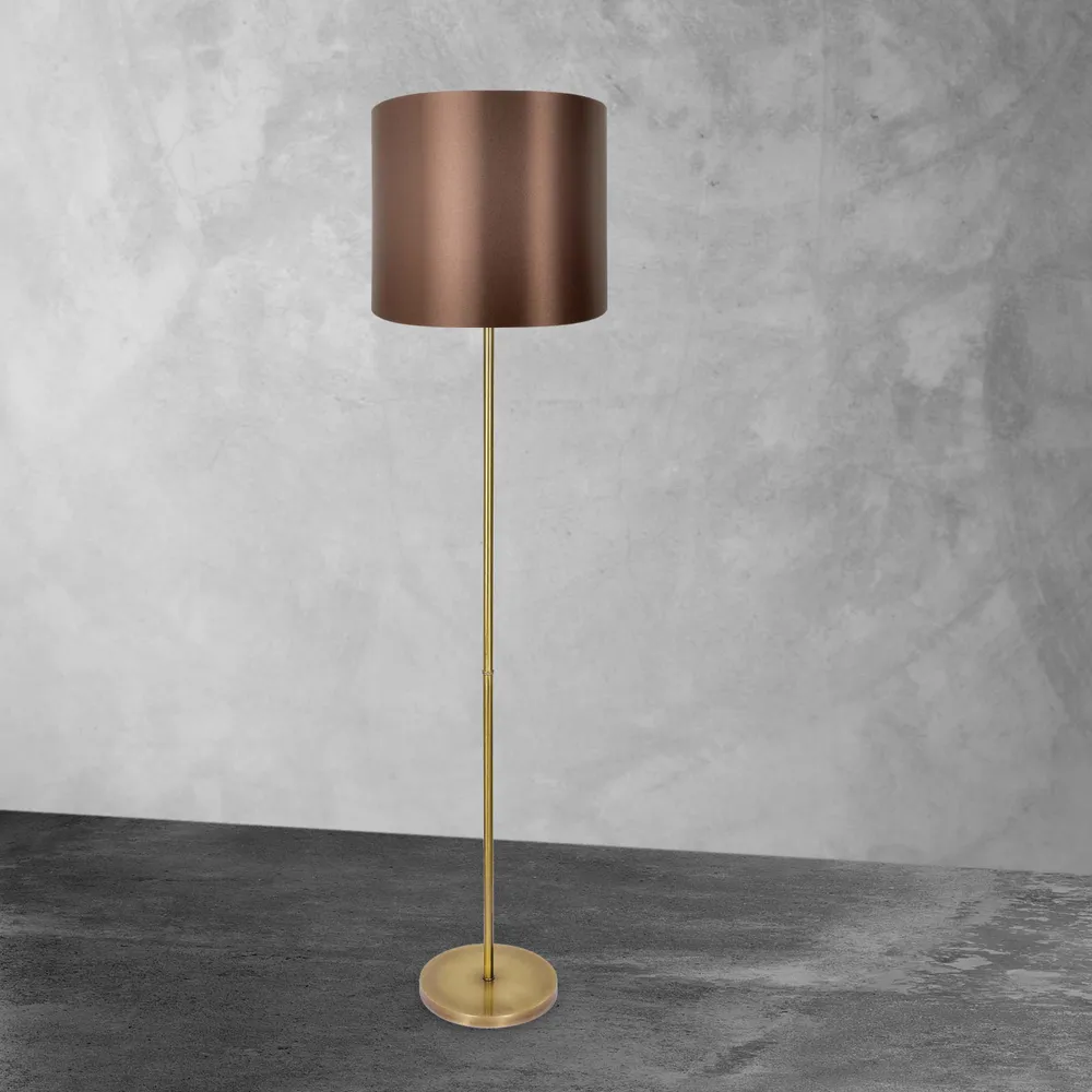 Lampadaire Contemporain avec Abat-jour Bronze Ilizia Ghidini 1849