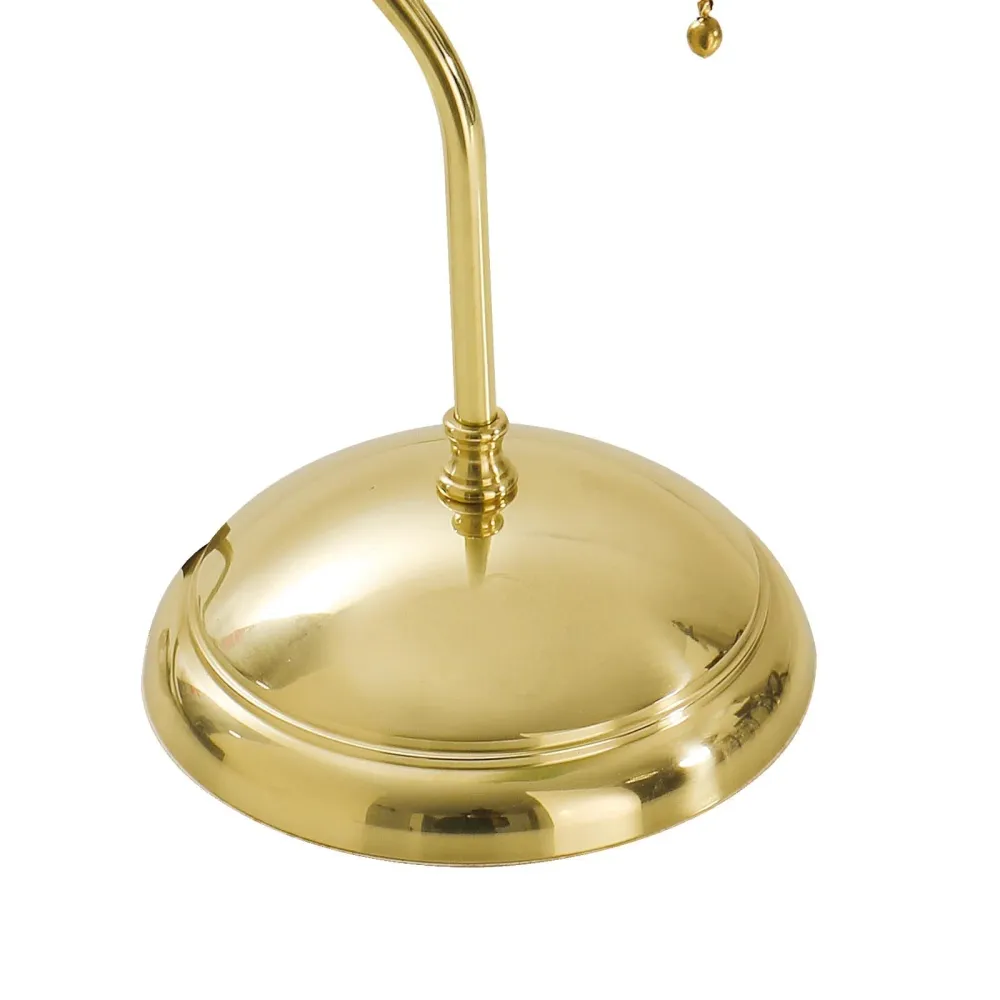 Lampe de Banquier Tige Courbée à Abat-jour Vert Ghidini 1849