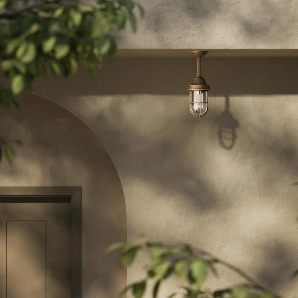 Lampe d'Extérieur Industrielle avec Cage de Protection Ghidini 1849