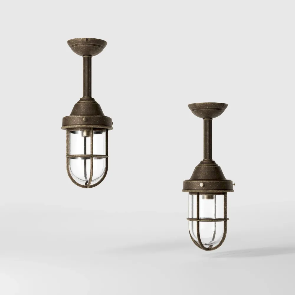 Lampe d'Extérieur Industrielle avec Cage de Protection Ghidini 1849