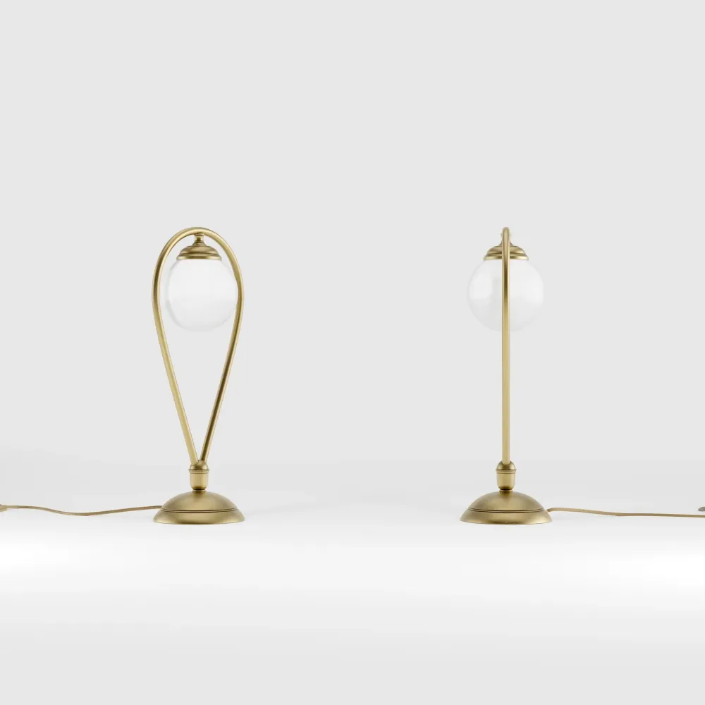 Lampe de Table Art Déco Avec Sphère Iside Ghidini 1849