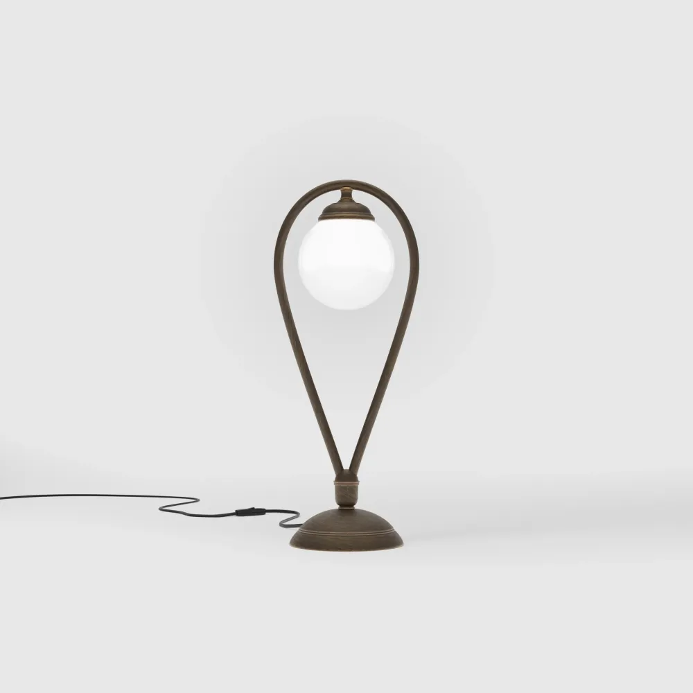Lampe de Table Art Déco Avec Sphère Iside Ghidini 1849