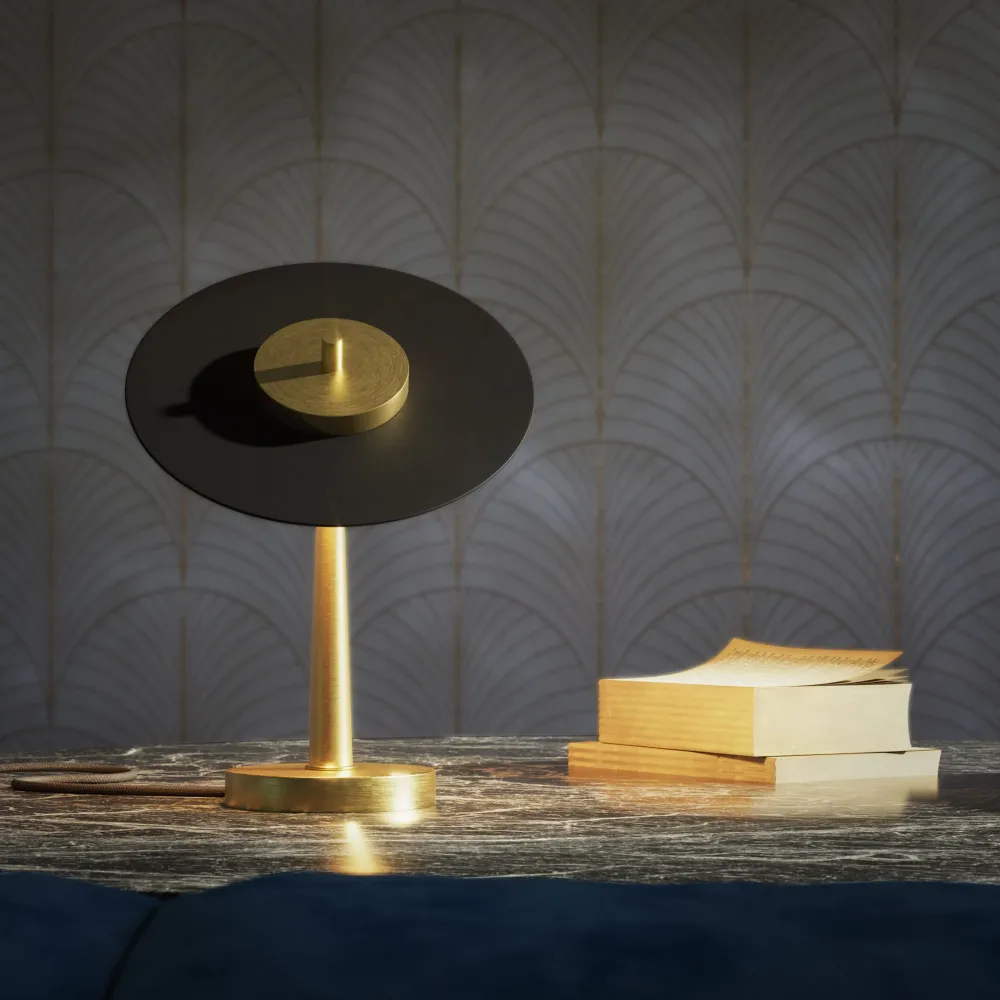 Lampe De Table Avec Disque Style Vinyle Ghidini 1849