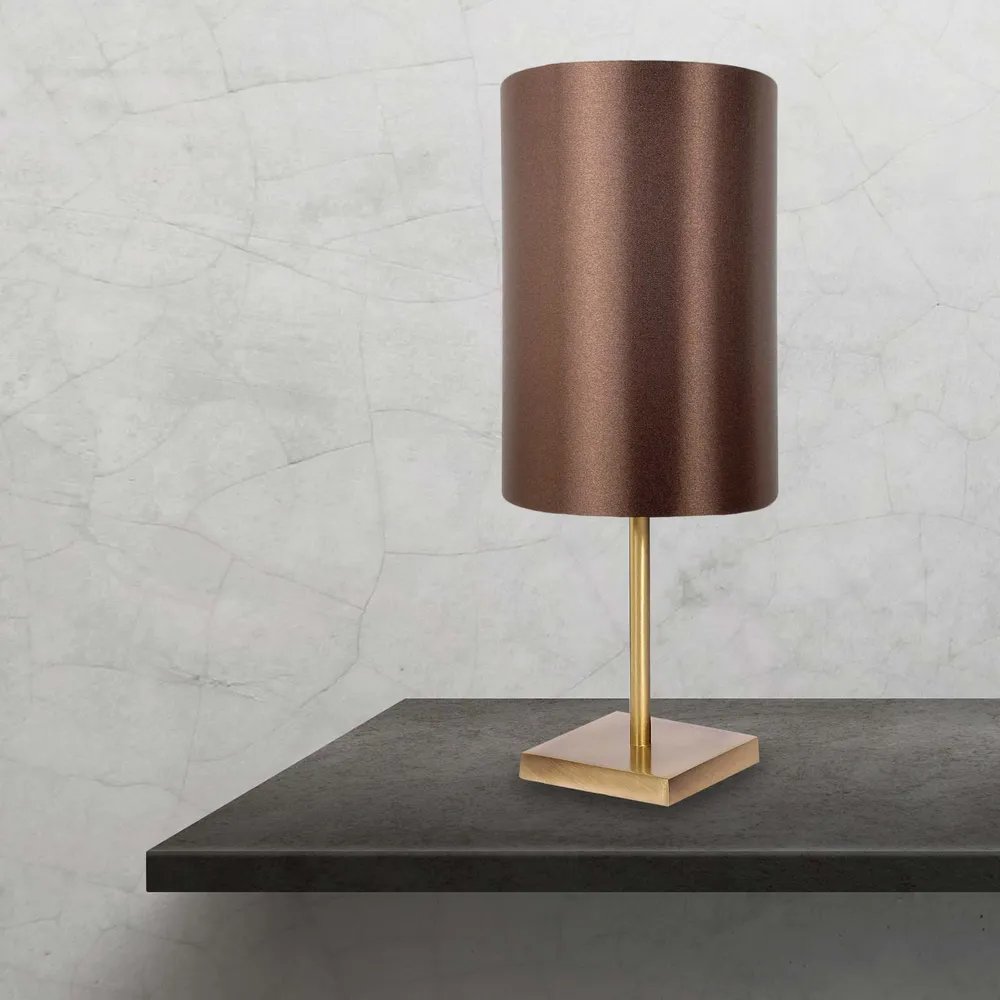 Lampe de Table Élégante avec Abat-jour Cylindrique Aurora Ghidini 1849