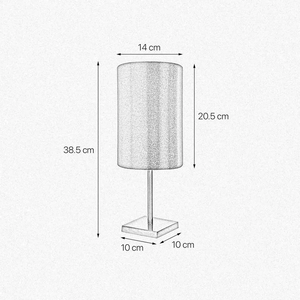 Lampe de Table Élégante avec Abat-jour Cylindrique Aurora Ghidini 1849