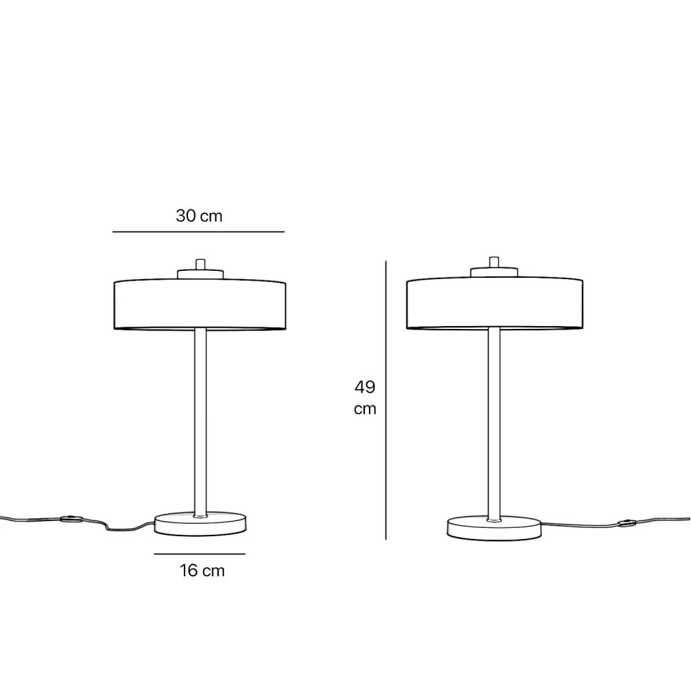 Lampe de Table en Métal Design Moderne Ghidini 1849