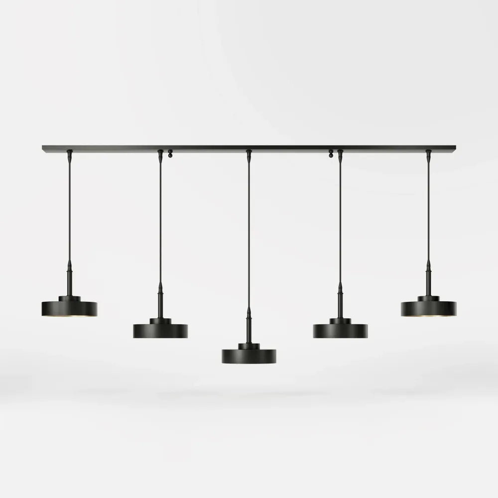 Suspension Moderne 5 Lampes Métal Design Élégant Ghidini 1849