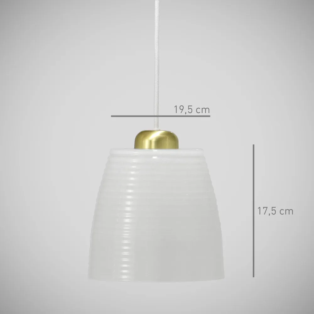 Suspension Lampe Petite EXQUIS Opale GLASSCOR | Hand·Blown glass Store