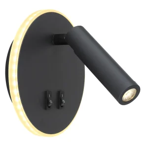 Applique murale décorative Globo Lighting Many en métal noir 2L LED Black