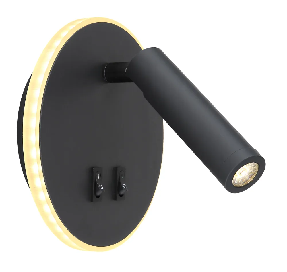 Applique murale décorative Globo Lighting Many en métal noir 2L LED Black