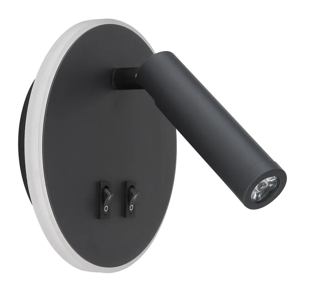 Applique murale décorative Globo Lighting Many en métal noir 2L LED Black