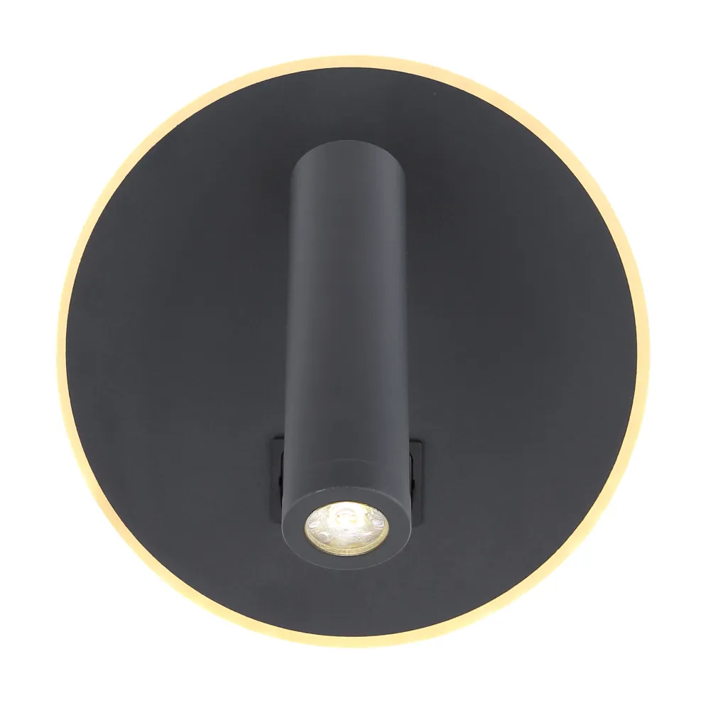Applique murale décorative Globo Lighting Many en métal noir 2L LED Black