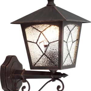 Applique murale extérieure Globo Lighting Atlanta aluminium noir E27