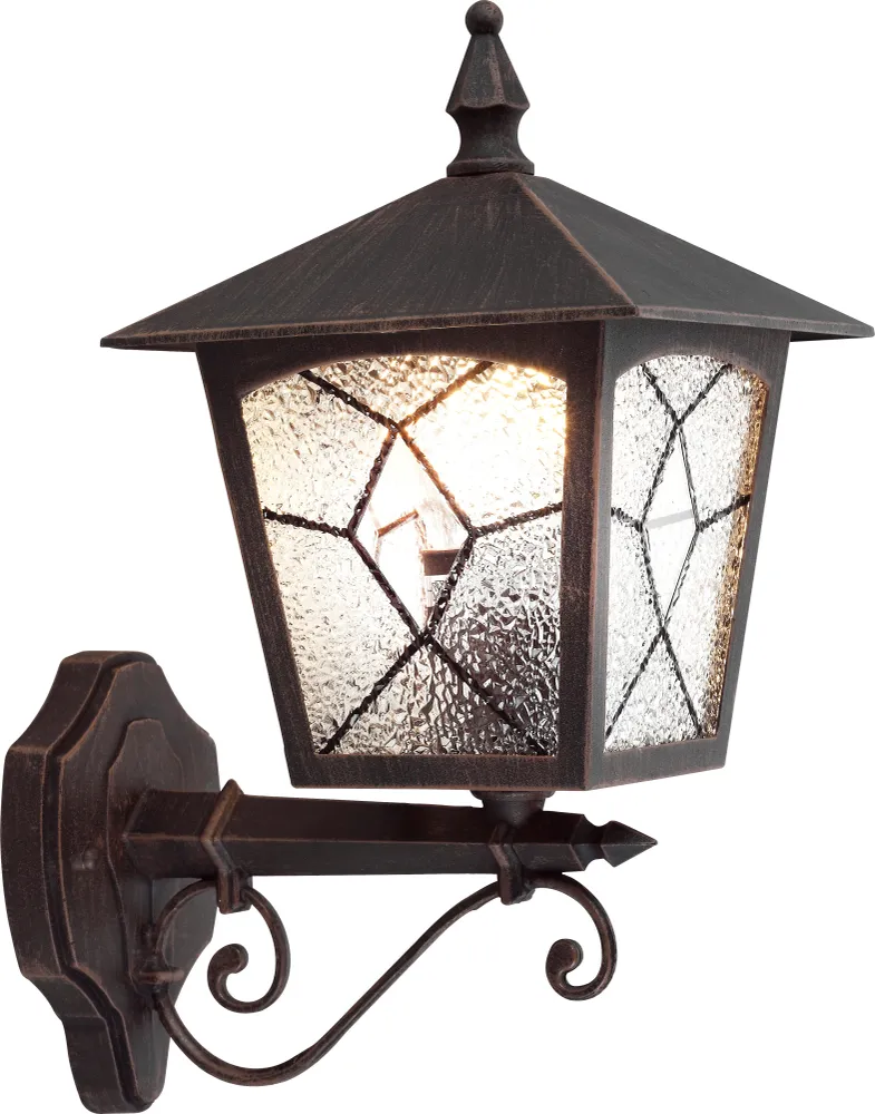 Applique murale extérieure Globo Lighting Atlanta aluminium noir E27