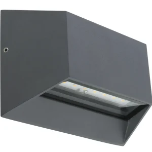 Applique murale extérieure Globo Lighting Honna en aluminium anthracite LED