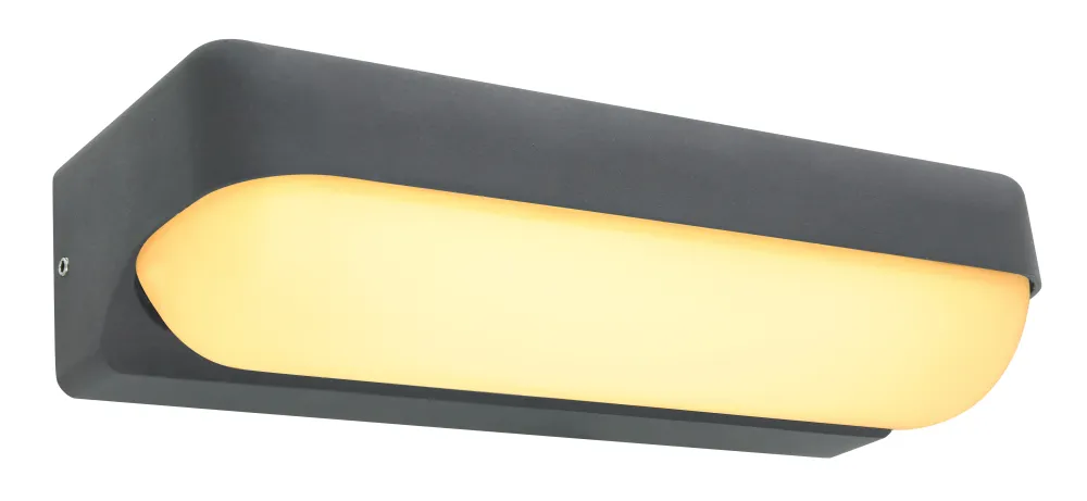 Applique murale extérieure Globo Lighting Honna en aluminium anthracite LED