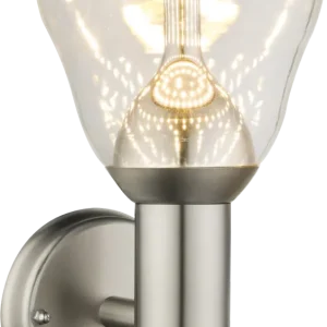 Applique murale extérieure Globo Lighting Monte en acier inoxydable LED