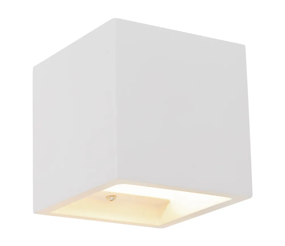 Applique murale Globo Lighting Christine en plâtre blanc G9